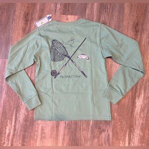 NWT Properly Tied L/S T-Shirt Trout Fishing Ivy